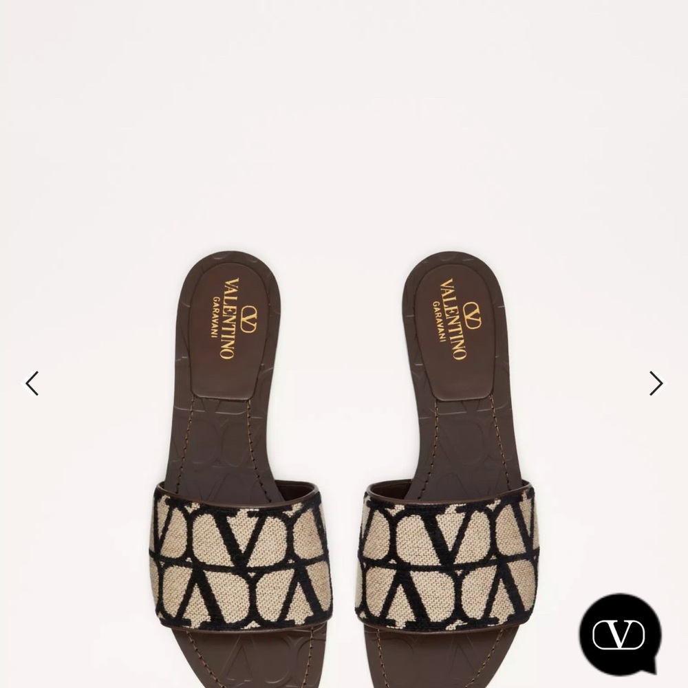 Valentino TOILE ICONOGRAPHE SLIDE *AUTHENTIC*Never worn